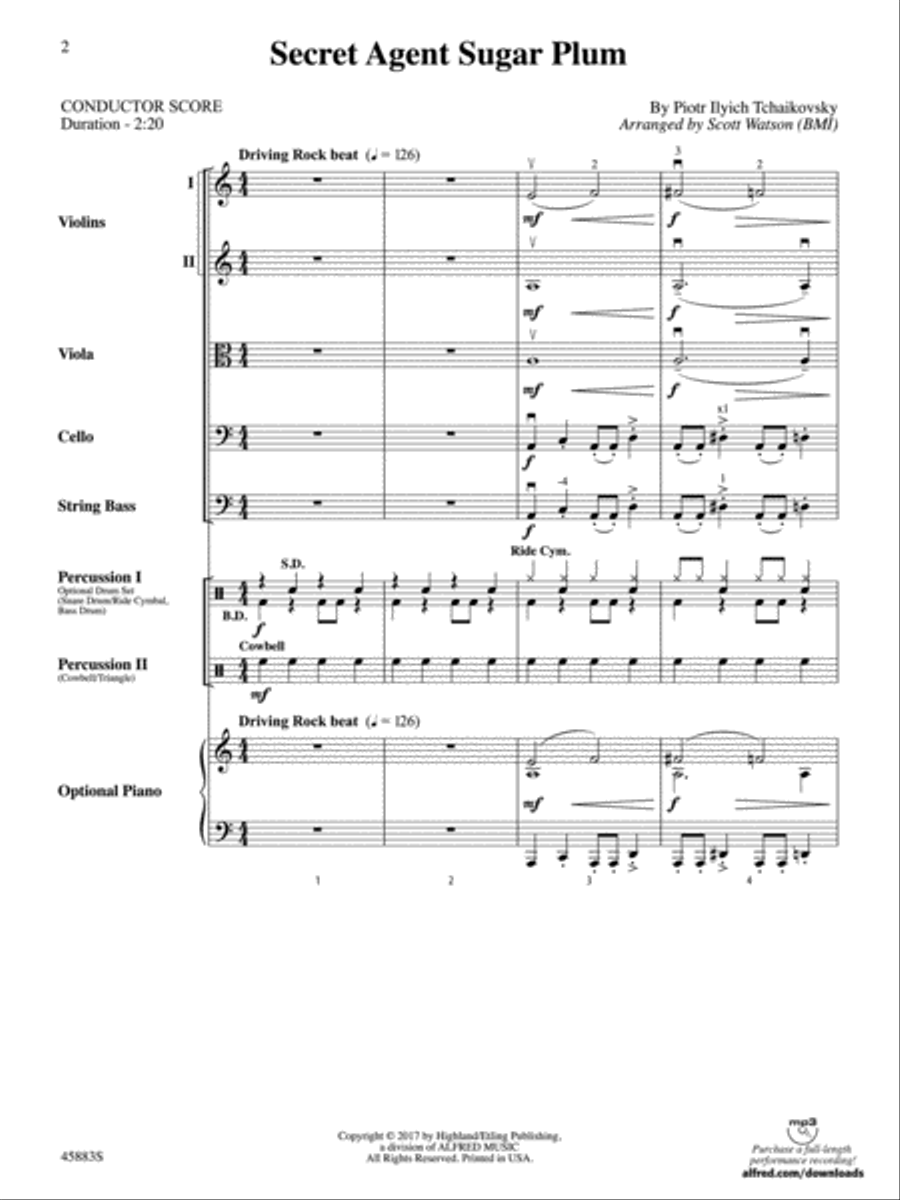Secret Agent Sugar Plum: Score String Orchestra scores gallery preview page 2