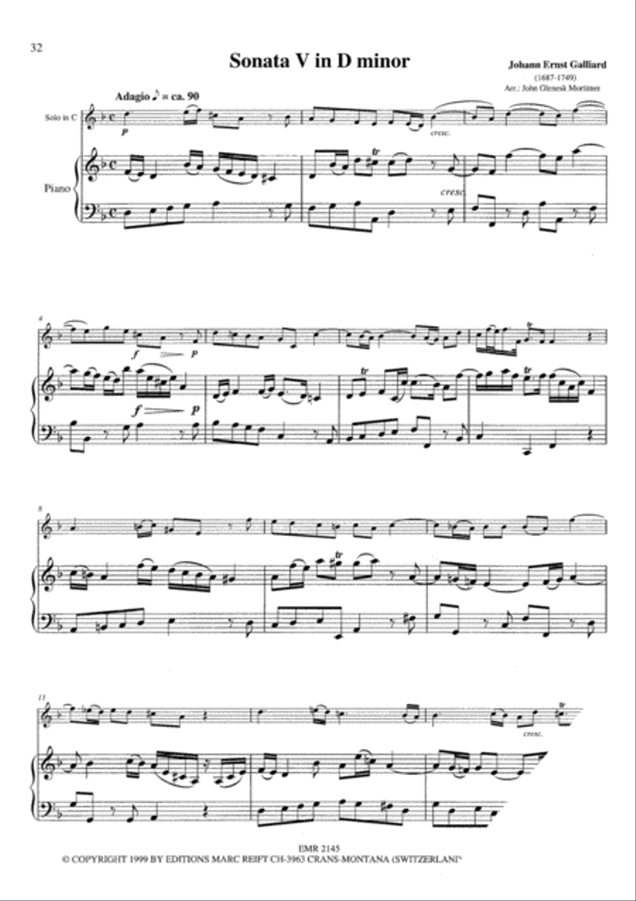 6 Sonatas Trombone scores gallery preview page 7