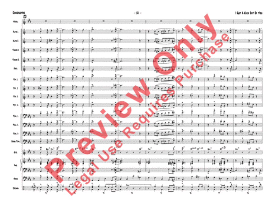 I Get a Kick Out of You Jazz Ensemble scores gallery preview page 31