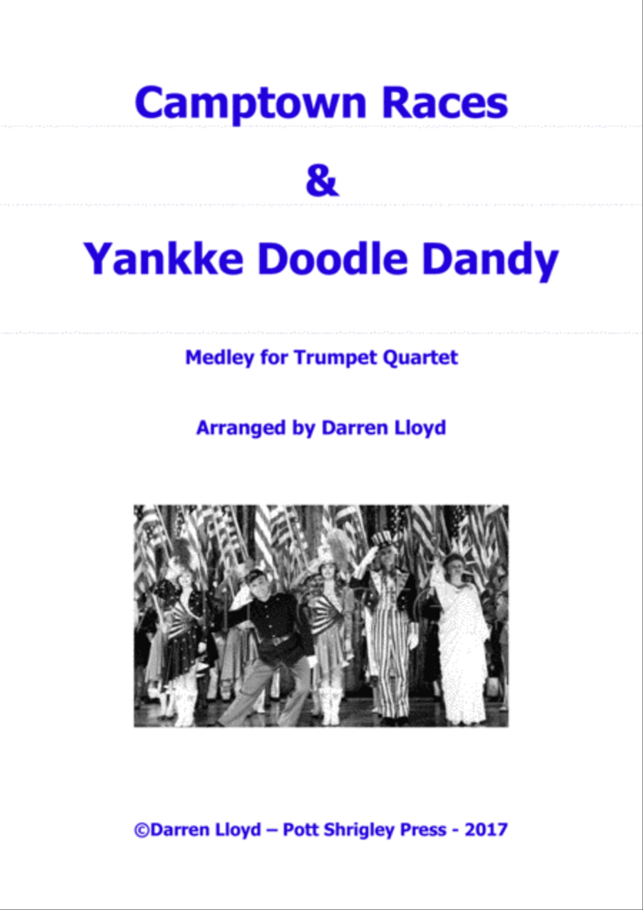 Camptown Races & Yankee Doodle Dandy medley - Trumpet quartet Brass Quartet scores gallery preview page 1