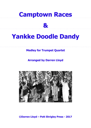 Book cover for Camptown Races & Yankee Doodle Dandy medley - Trumpet quartet