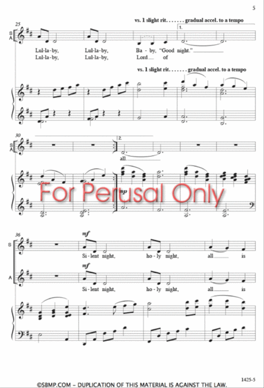 Lullaby for a King SA scores gallery preview page 4
