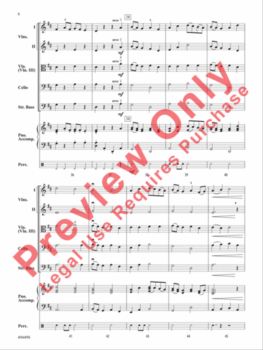 Snow Day Snow Day String Orchestra scores gallery preview page 7