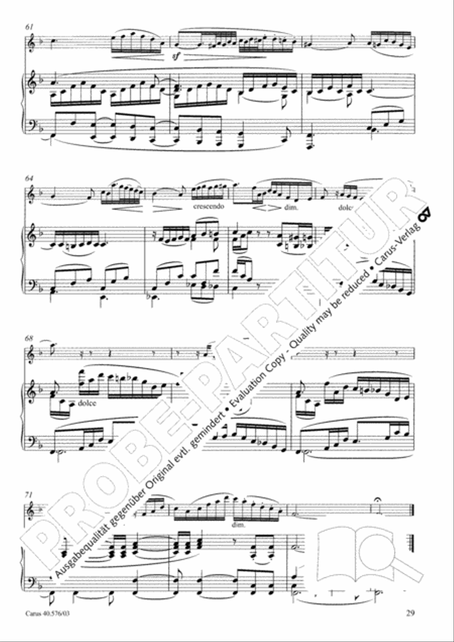 Oboe Concerto in A minor (Concerto per Oboe ed Orchestra in a) Clarinet scores gallery preview page 30