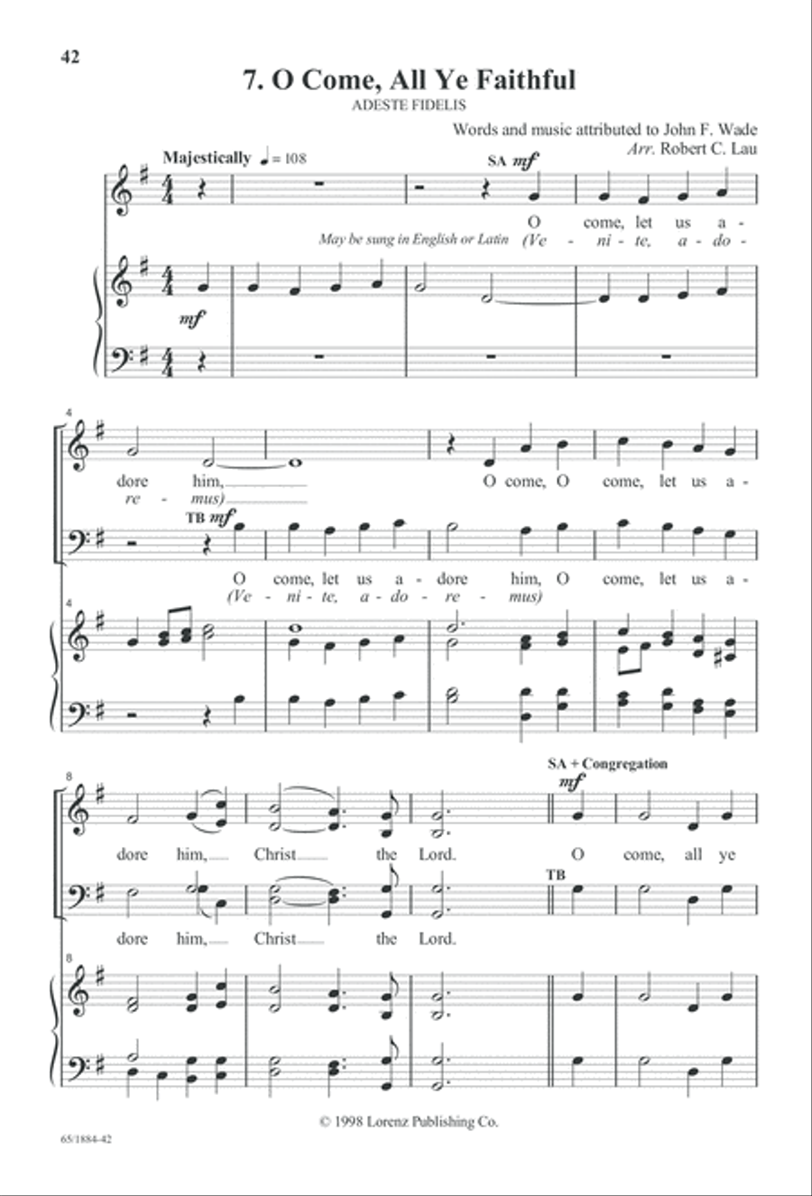 Let Us Adore Him Let Us Adore Him 4-Part scores gallery preview page 44