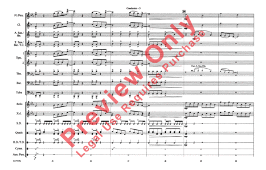 21 Guns (score only) 21 Guns (score only) Marching Band scores gallery preview page 6