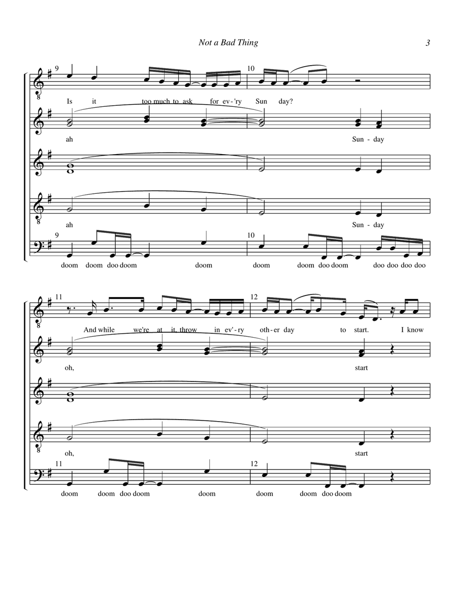 Not A Bad Thing Divisi scores gallery preview page 3