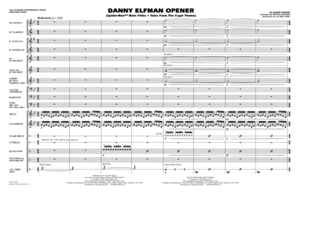 Danny Elfman Opener - Full Score