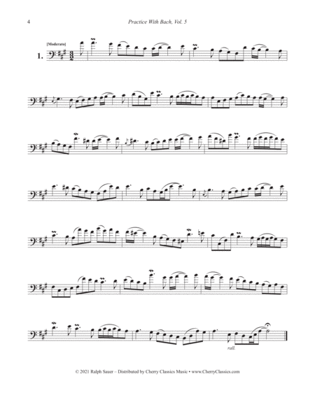 Practice With Bach for the Euphonium volume 5
