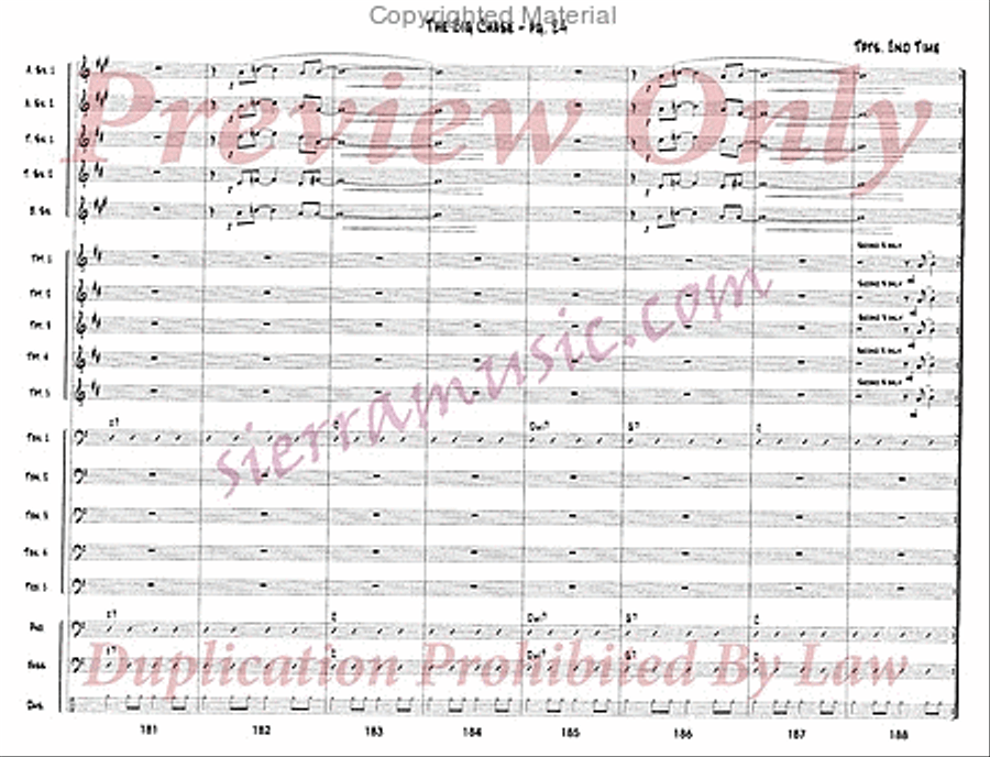The Big Chase Jazz Ensemble scores gallery preview page 25