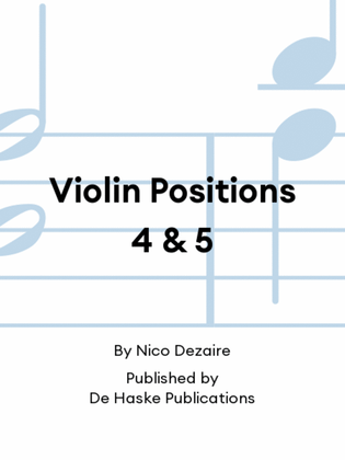Violin Positions 4 & 5