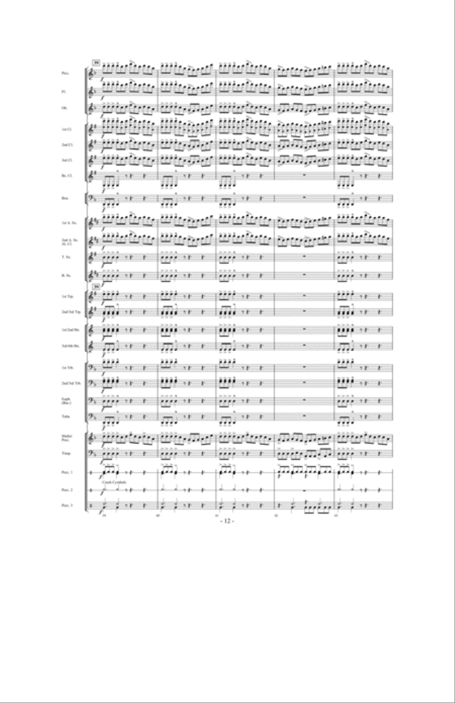 When The Tears Fell Concert Band scores gallery preview page 11