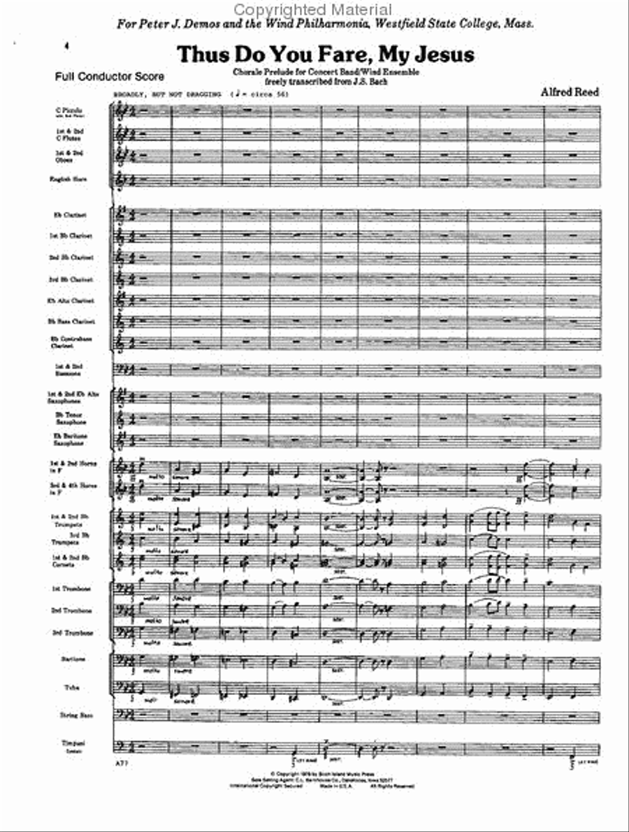 Thus Do You Fare, My Jesus Concert Band scores gallery preview page 2