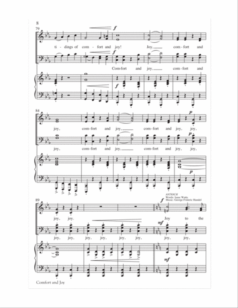Comfort and Joy 4-Part scores gallery preview page 9