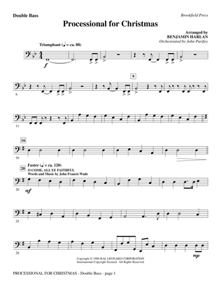 Processional For Christmas - Double Bass