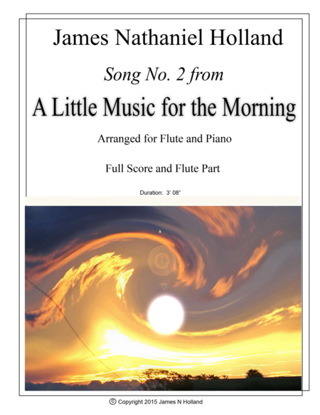 Morning Song No 2 from A Little Music for the Morning for Flute and Piano image number null