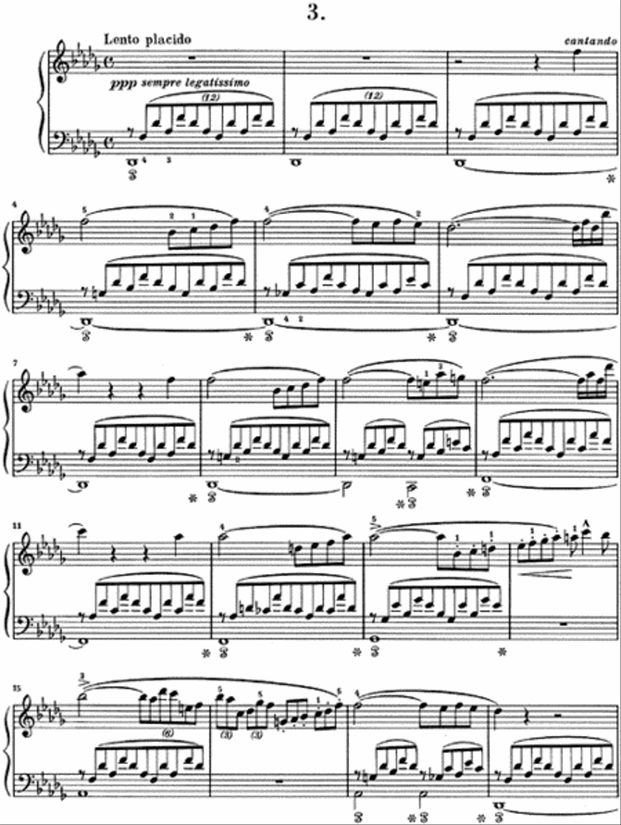 Consolations Piano Solo scores gallery preview page 3