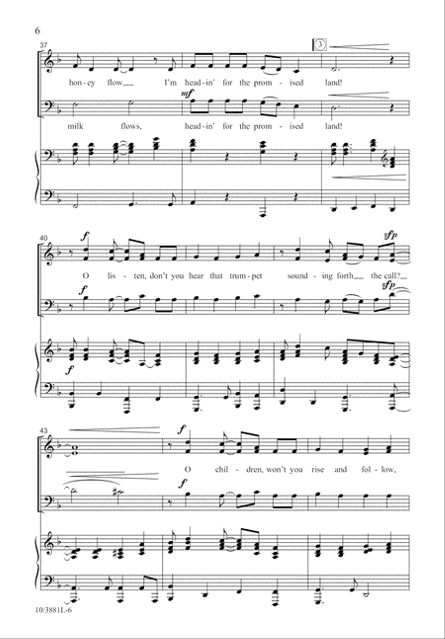 Promised Land 3-Part scores gallery preview page 7
