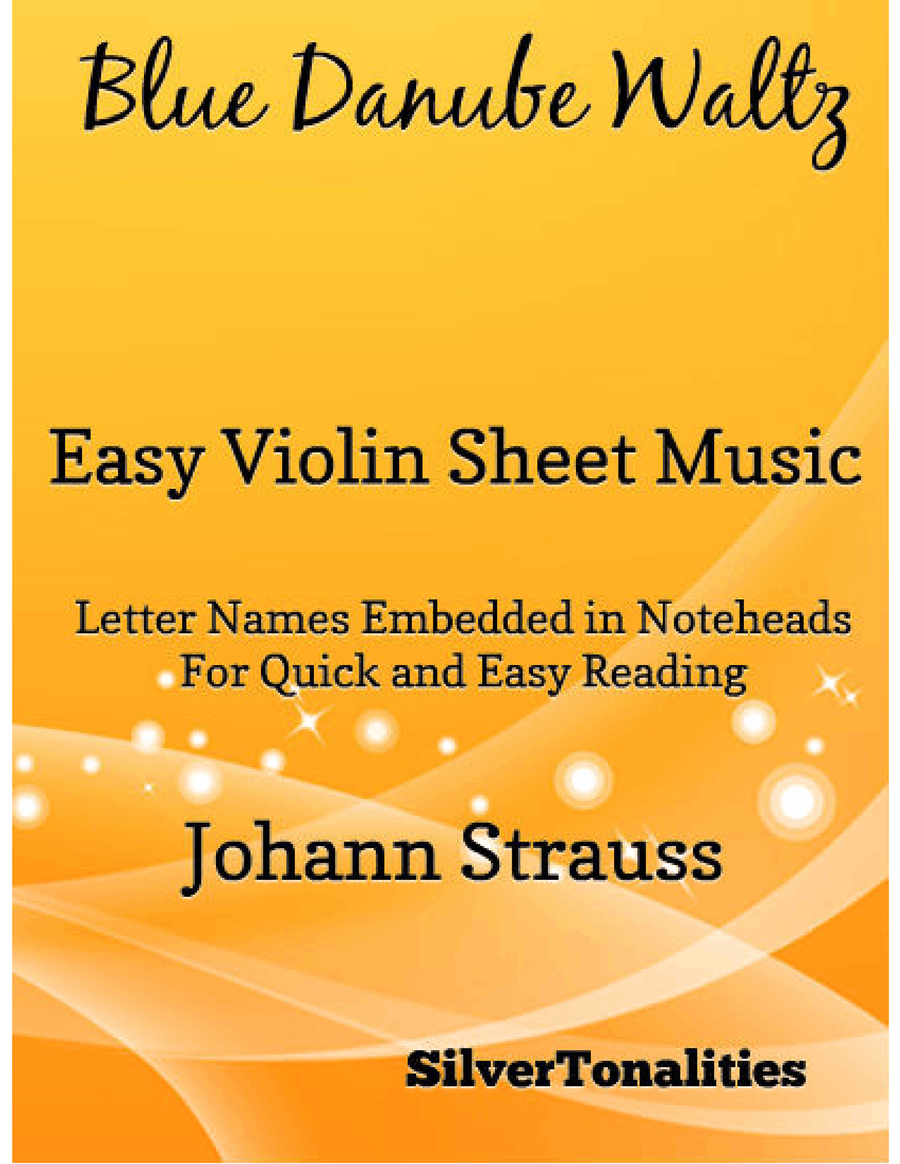 Blue Danube Waltz Easy Violin Sheet Music Violin Solo scores gallery preview page 1