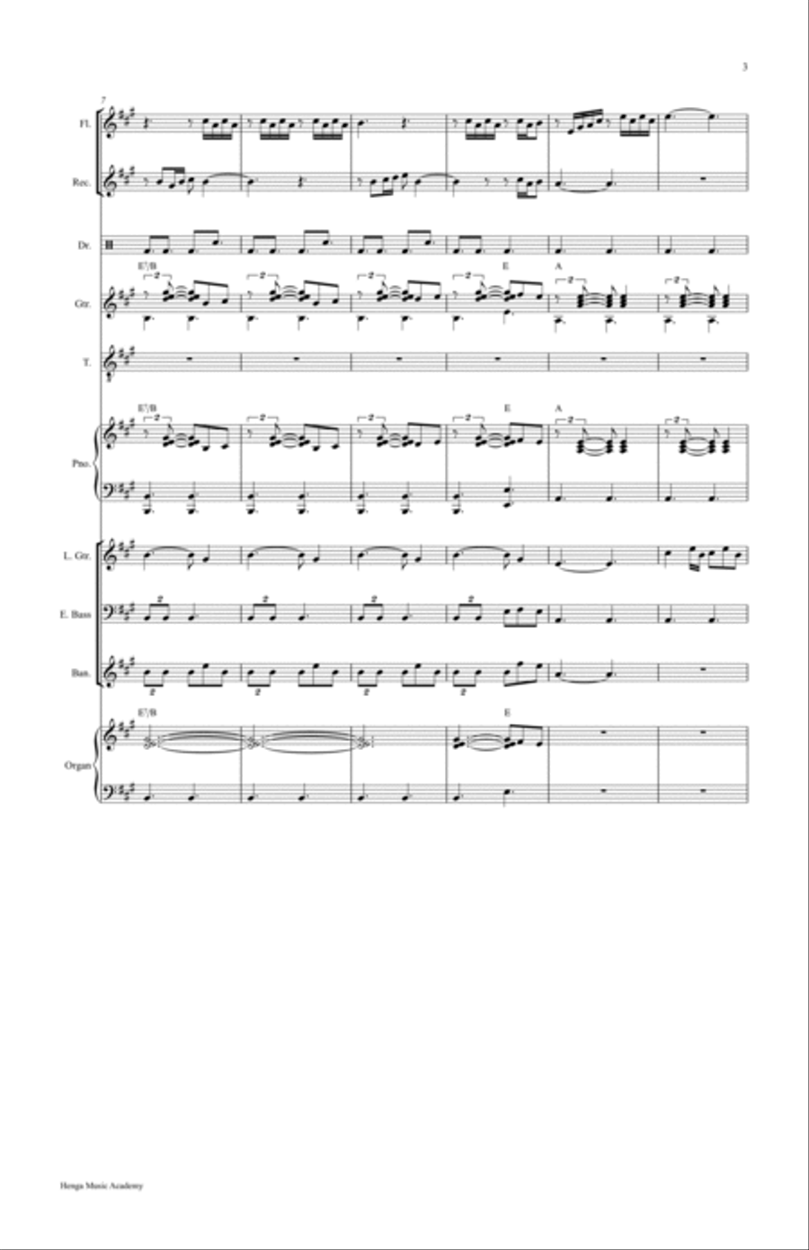 Nyausowoya Concert Band scores gallery preview page 3