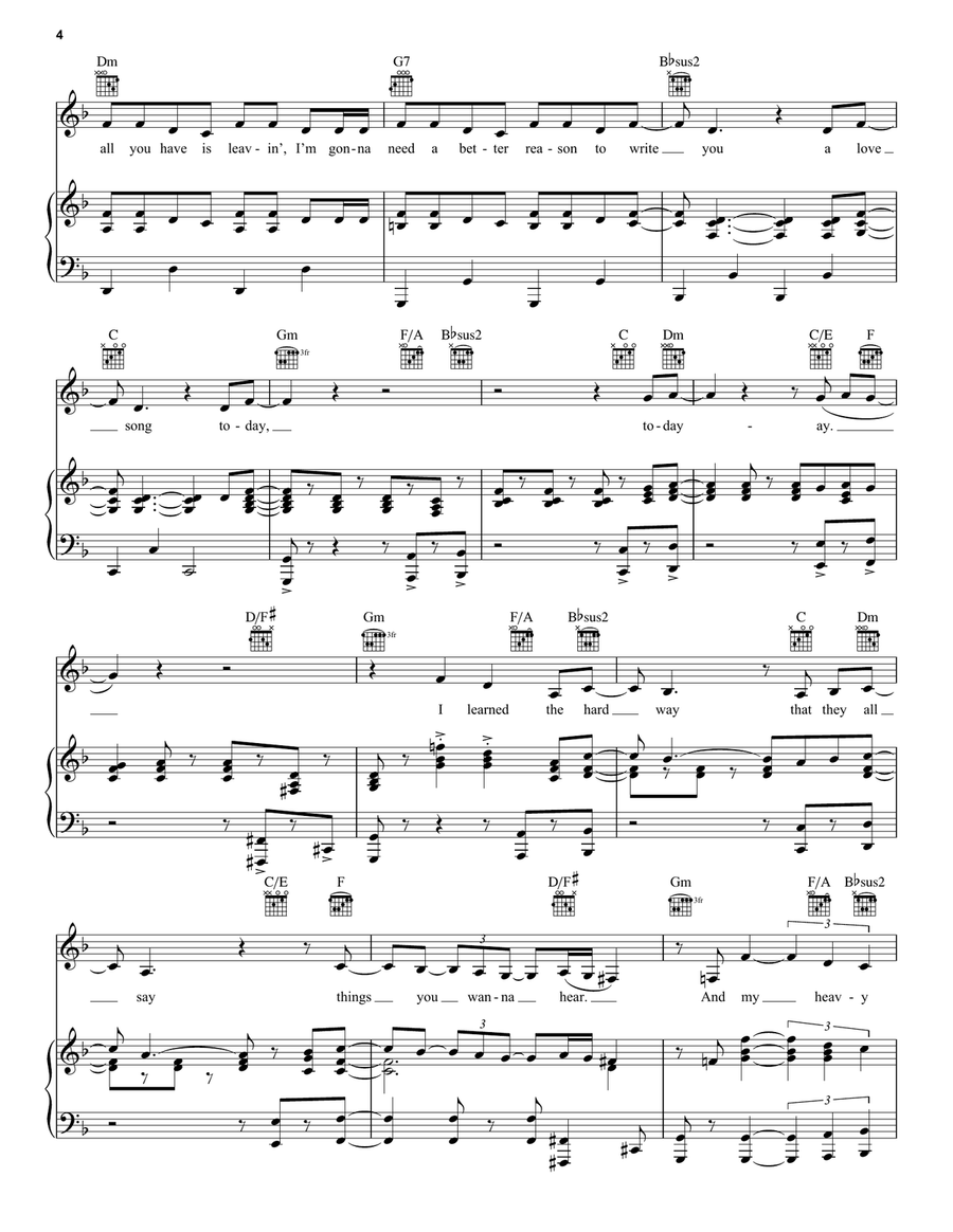 Love Song Acoustic Guitar scores gallery preview page 4