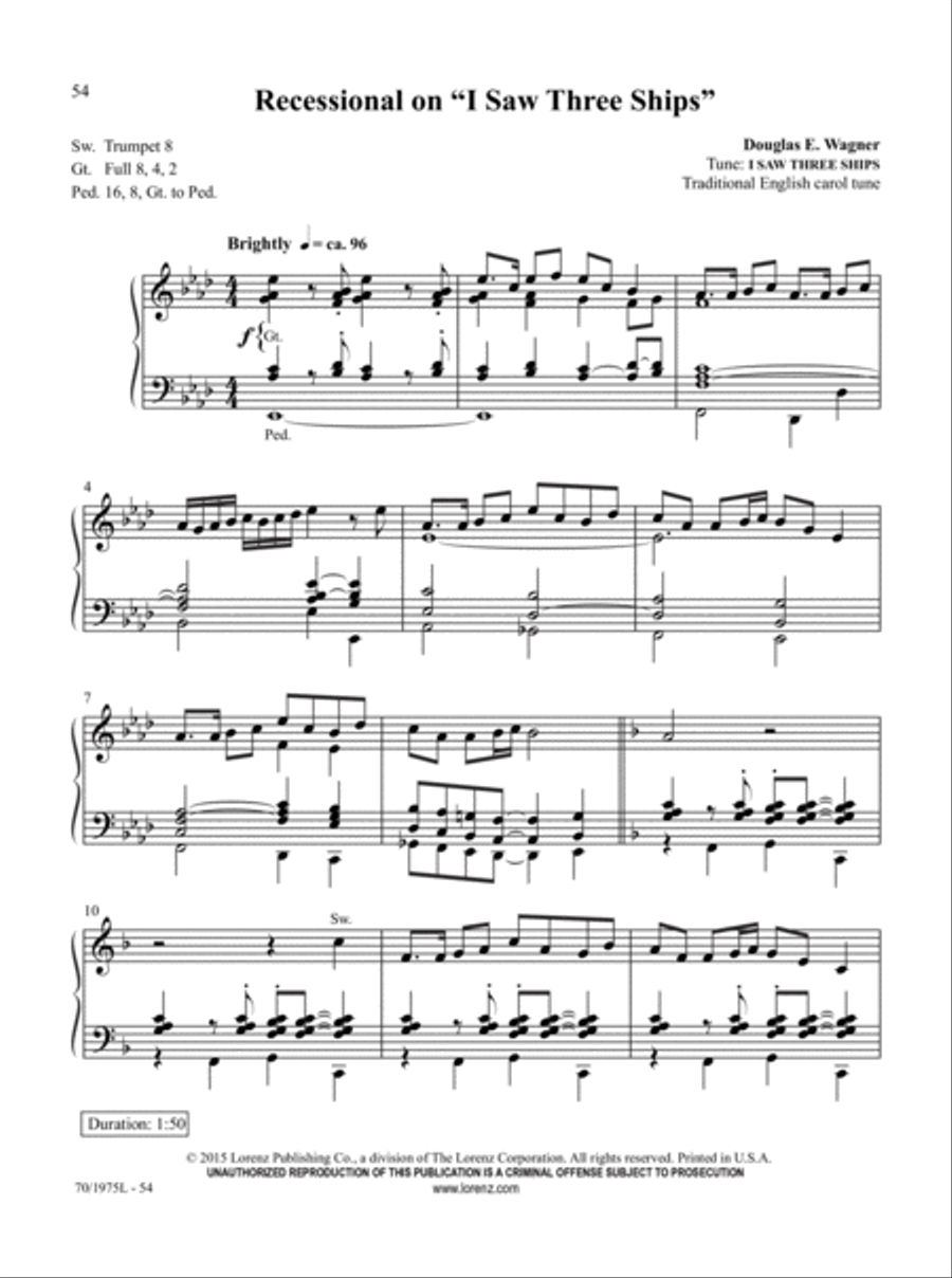 Easy Organ Library, Vol. 60 Organ Solo scores gallery preview page 21