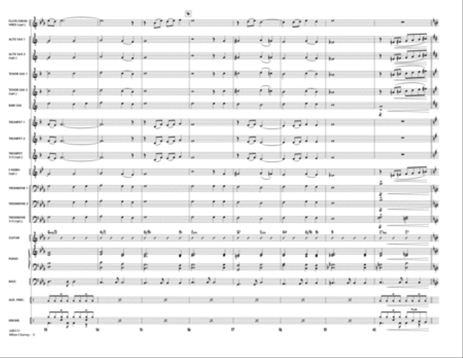 When I Survey (The Wondrous Cross) Jazz Ensemble scores gallery preview page 5