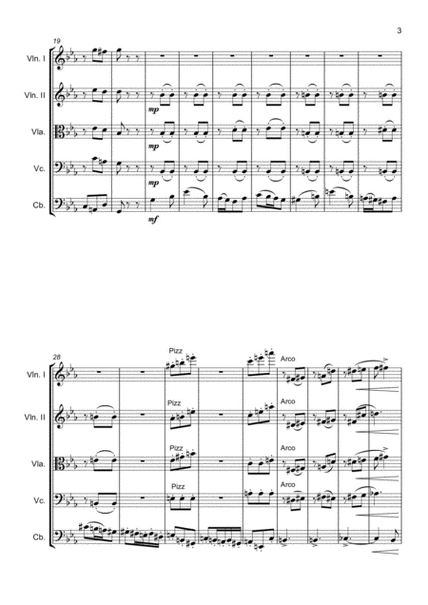 The Elephant from Carnival of the Animals (Double Bass and String quartet/string orchestra)