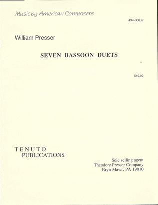 Book cover for 7 Bassoon Duets