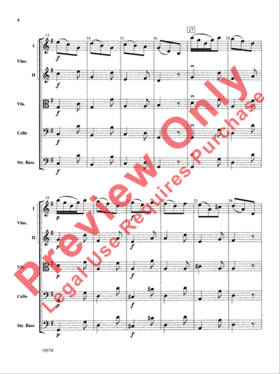 Selections from Don Quixote Suite String Orchestra scores gallery preview page 5