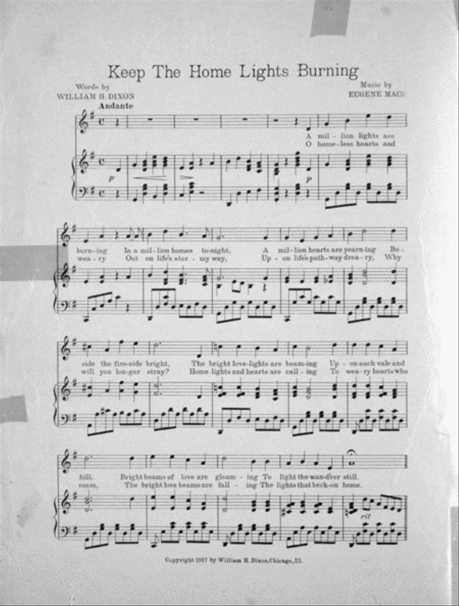 Keep the Home Lights Burning Voice scores gallery preview page 2