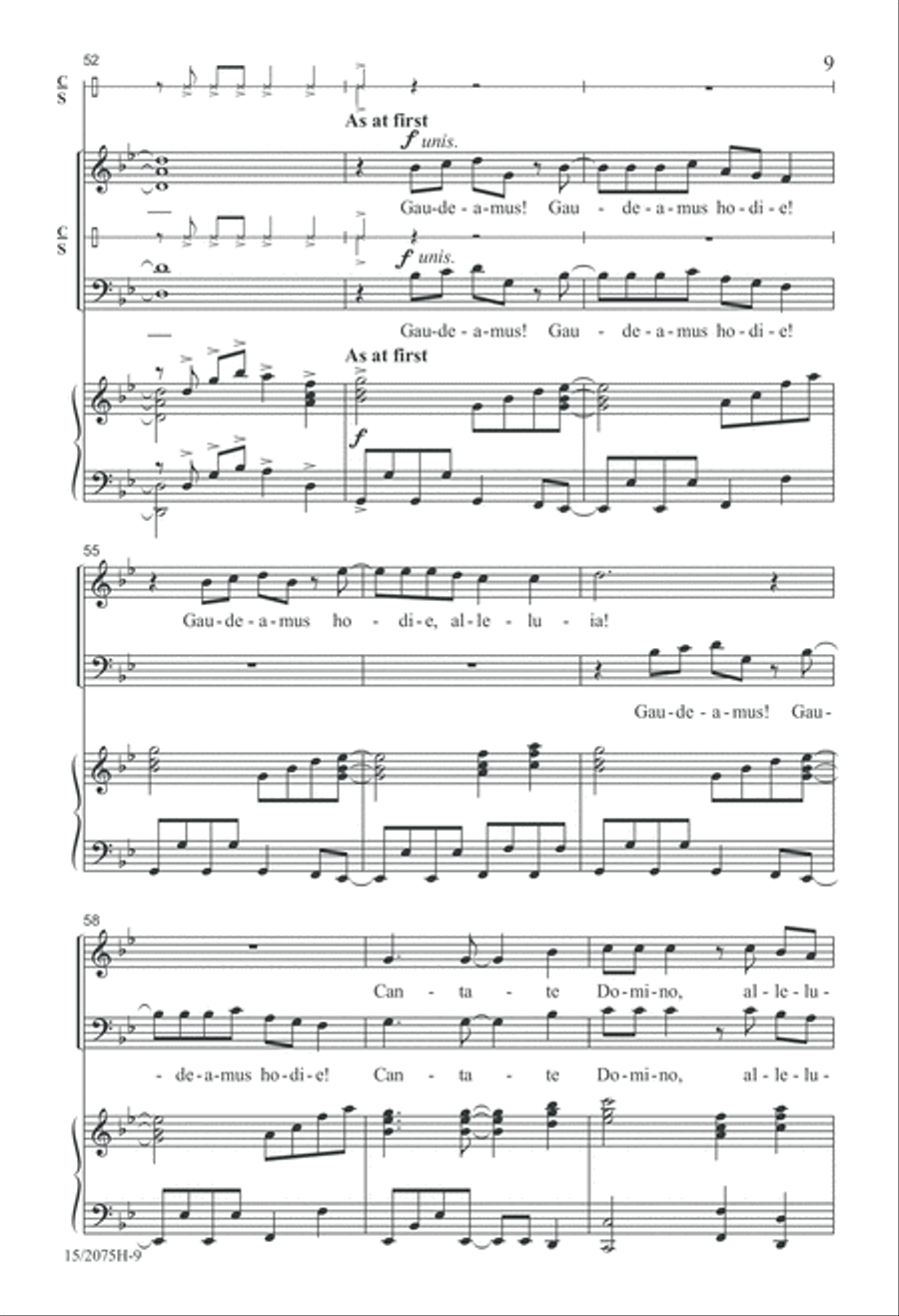 Gaudeamus! 4-Part scores gallery preview page 9