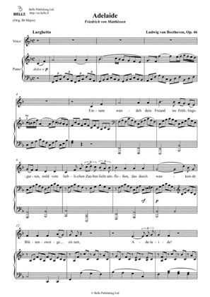 Adelaide, Op. 46 (F Major)