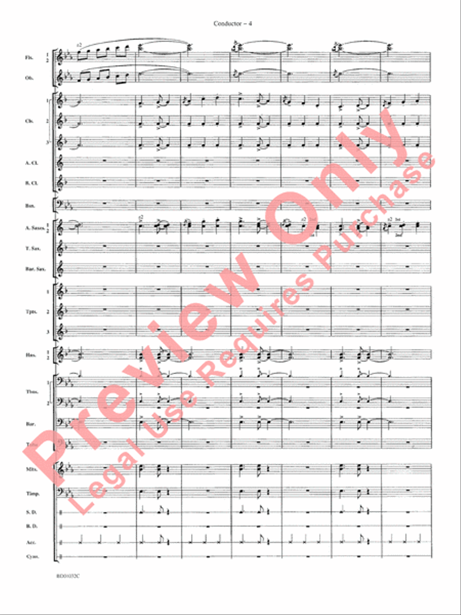 The Gathering of the Yeomen Concert Band scores gallery preview page 7