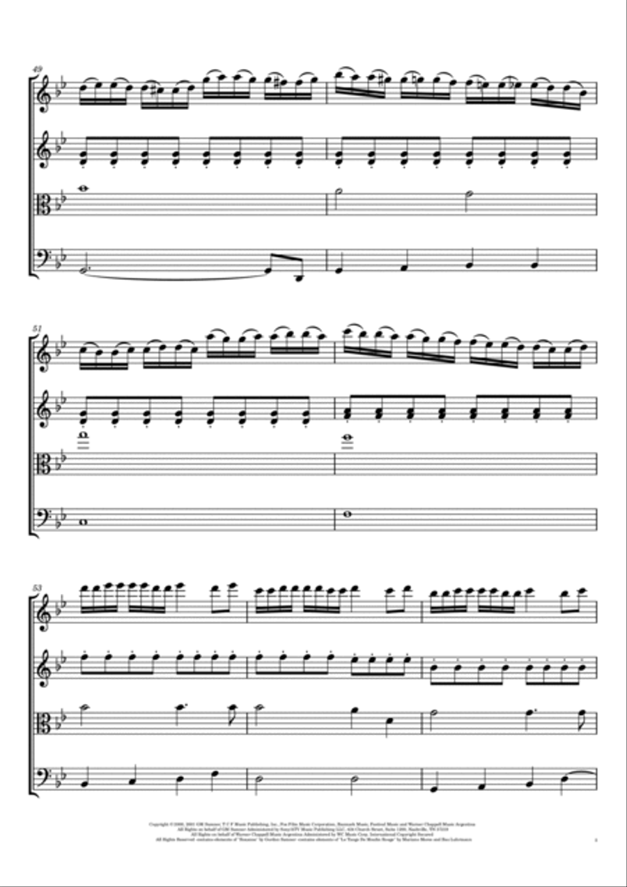 El Tango De Roxanne El Tango De Roxanne String Quartet scores gallery preview page 5