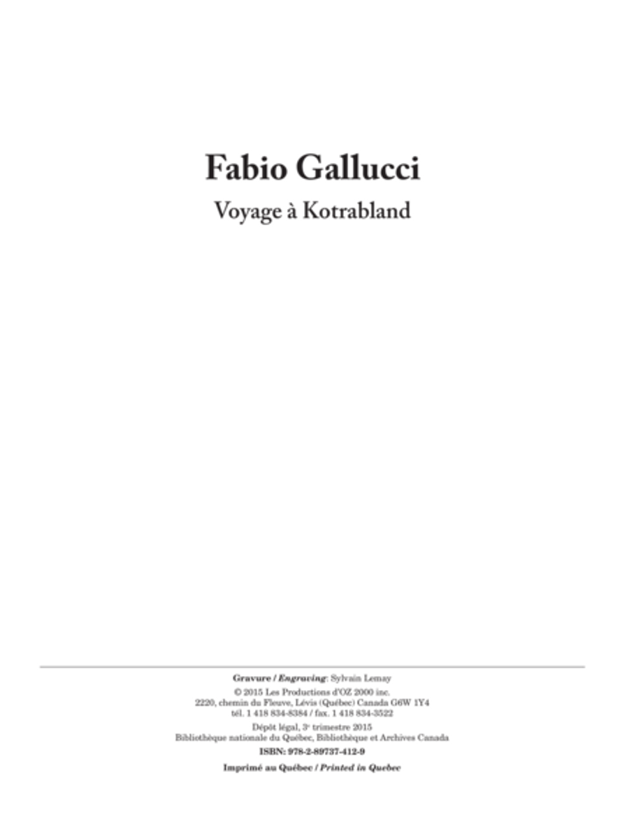Voyage à Kotrabland Orchestra scores gallery preview page 1
