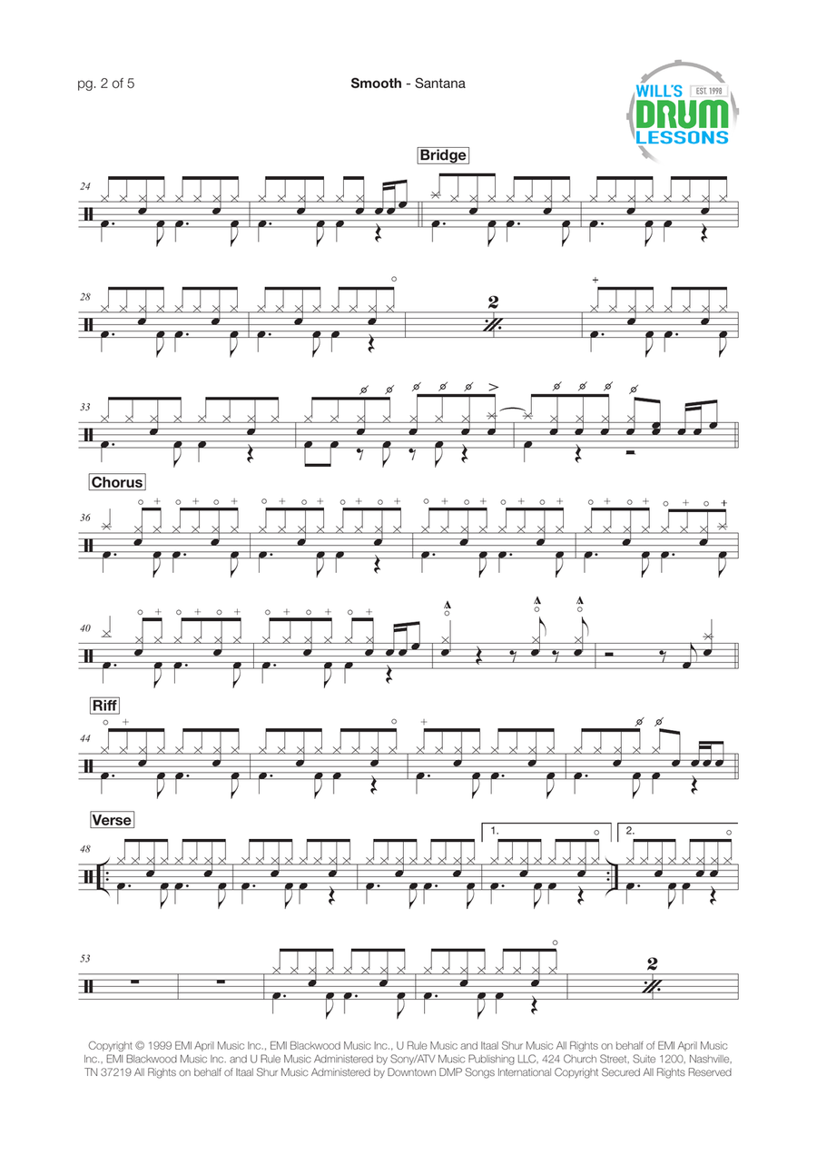 Smooth Smooth Drum Set scores gallery preview page 2