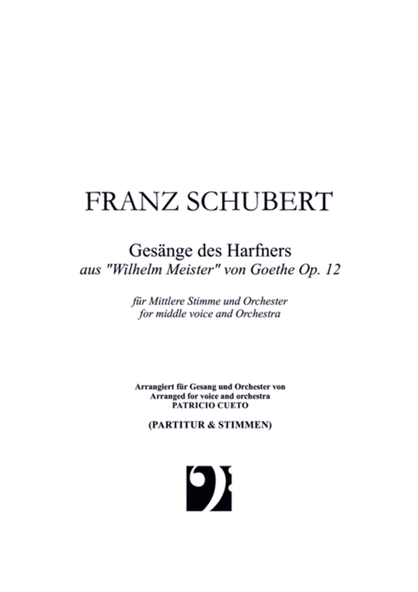 Gesänge des Harfners - for middle voice and orchestra image number null