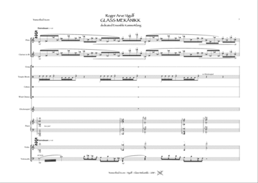Glass Mekanikk Glass Mekanikk Small Ensemble scores gallery preview page 3