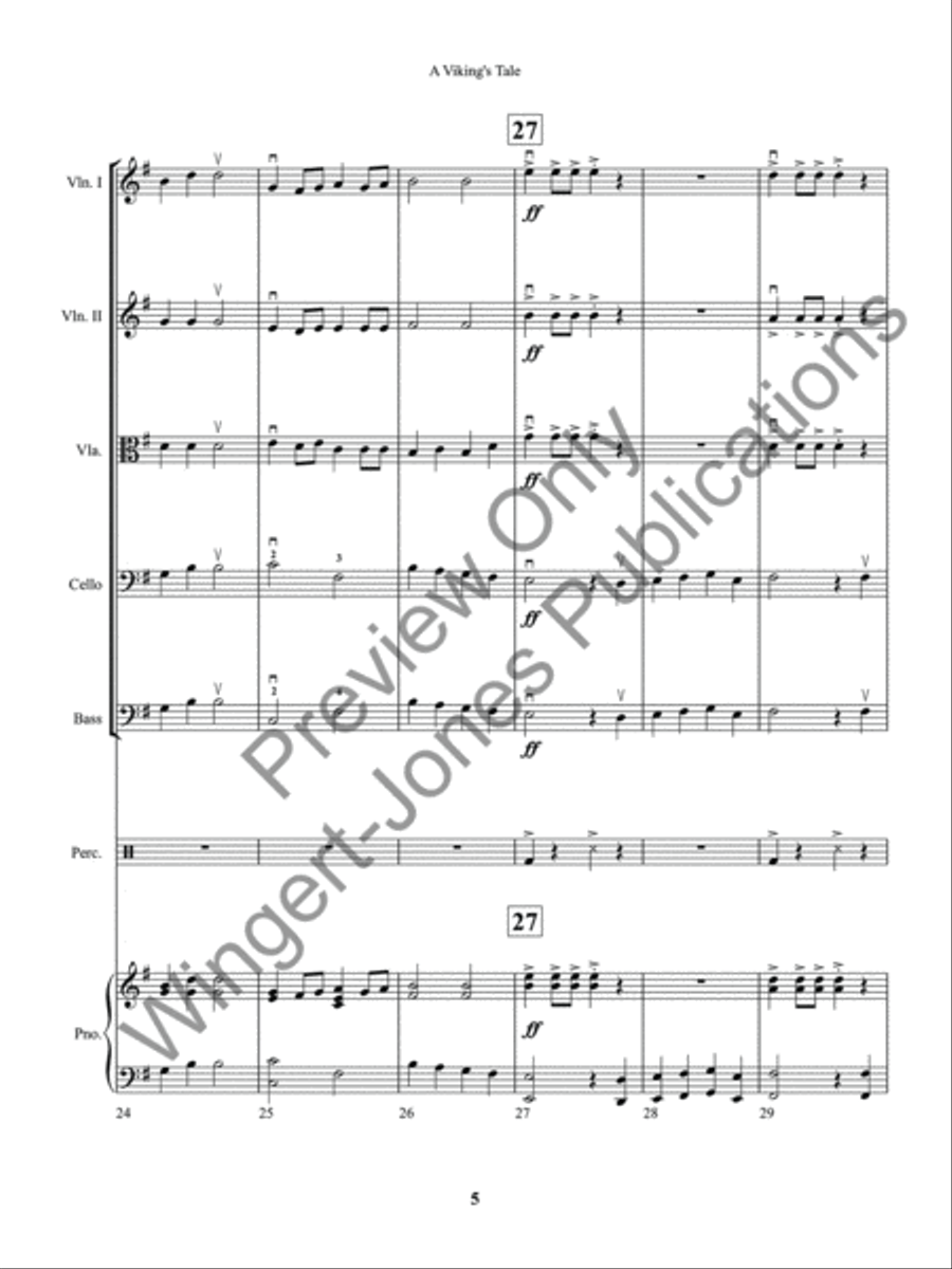 A Viking's Tale A Viking's Tale String Orchestra scores gallery preview page 8