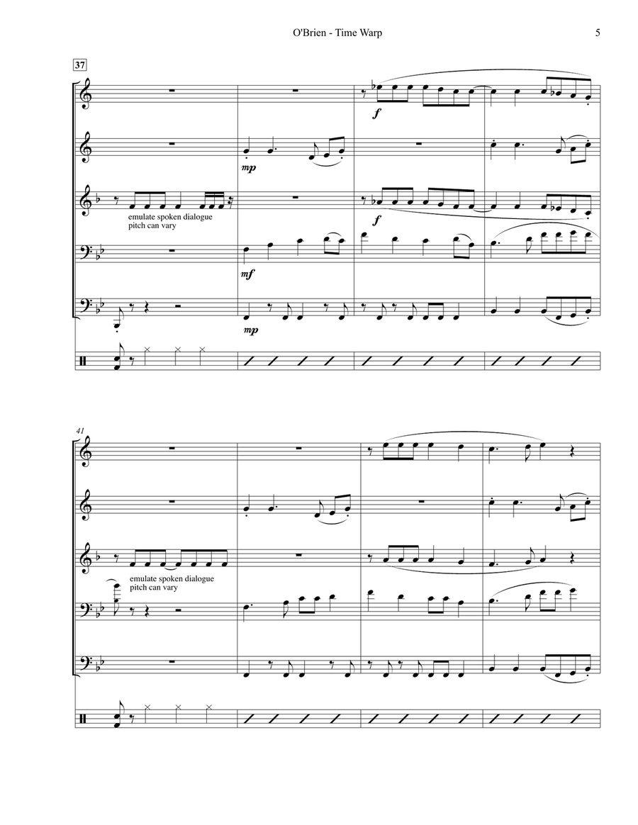 Time Warp Time Warp Small Ensemble scores gallery preview page 6