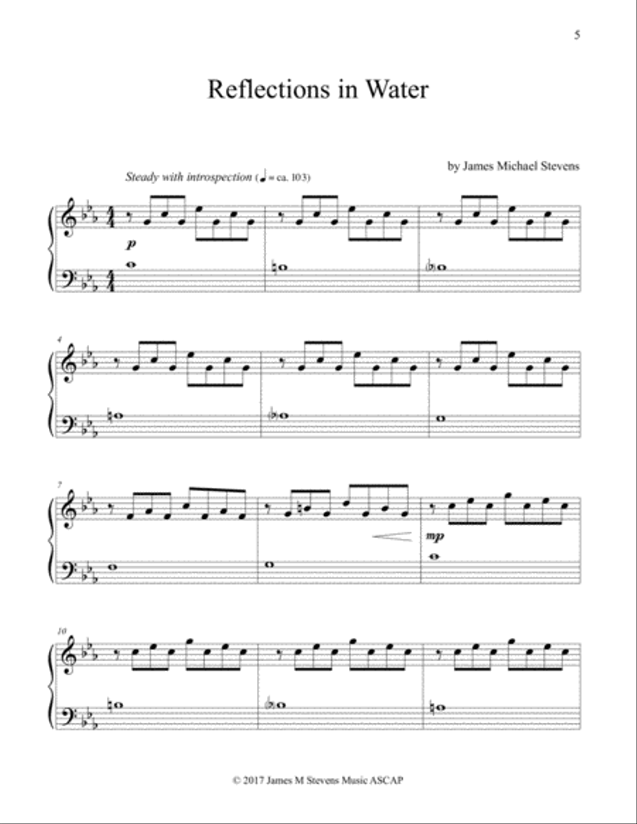 Piano Minimal Piano Solo scores gallery preview page 5