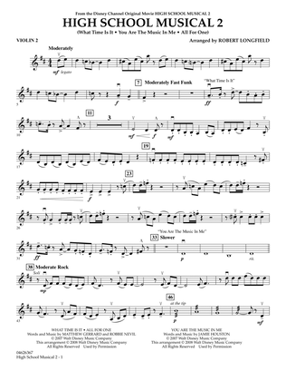 High School Musical 2 - Violin 2