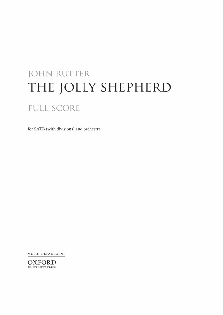 Book cover for The Jolly Shepherd