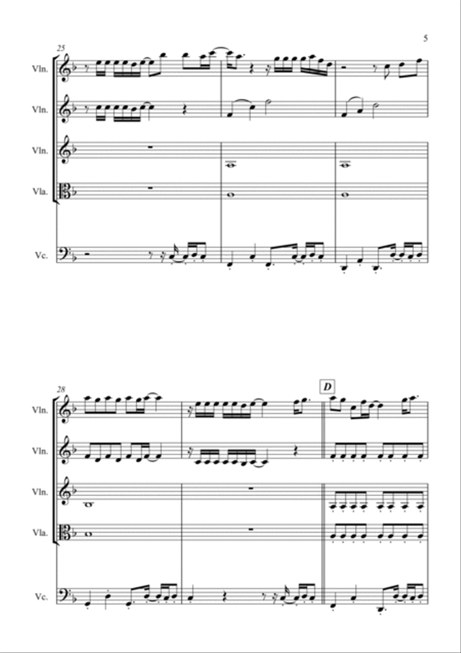 Title String Quartet scores gallery preview page 5