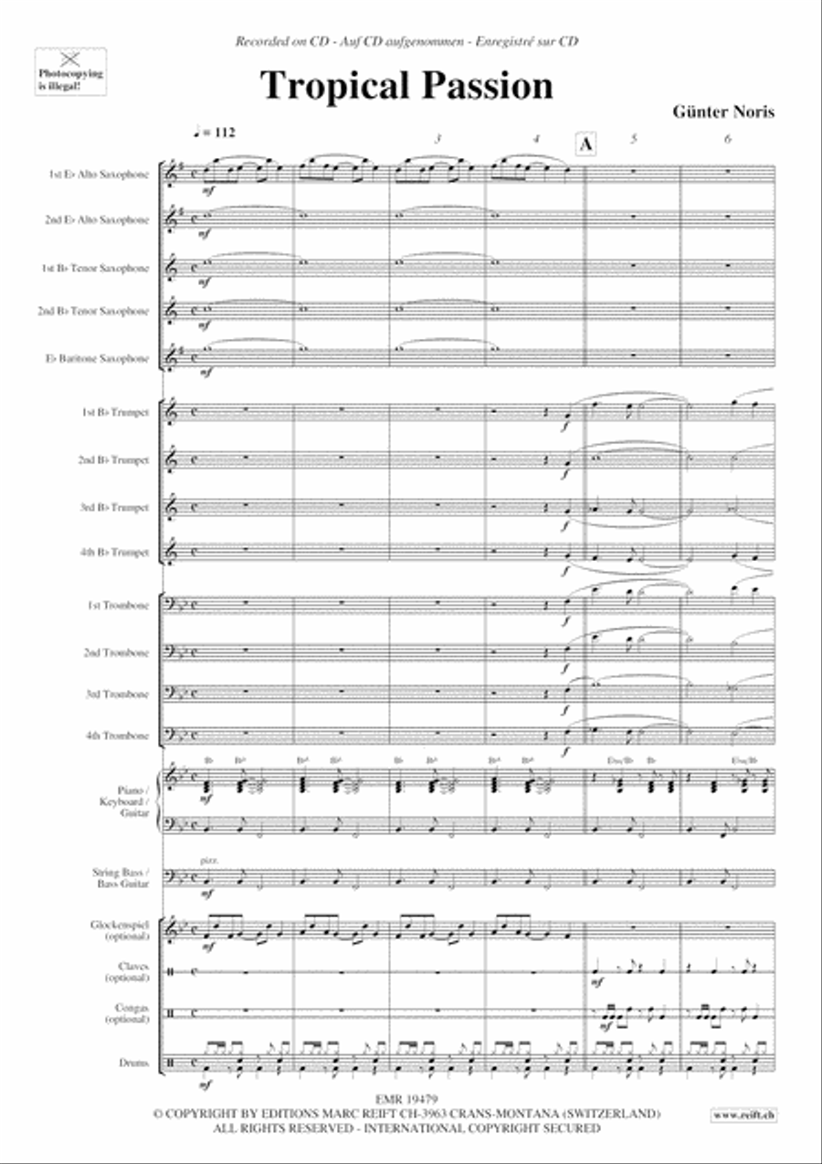 Tropical Passion Big Band scores gallery preview page 4