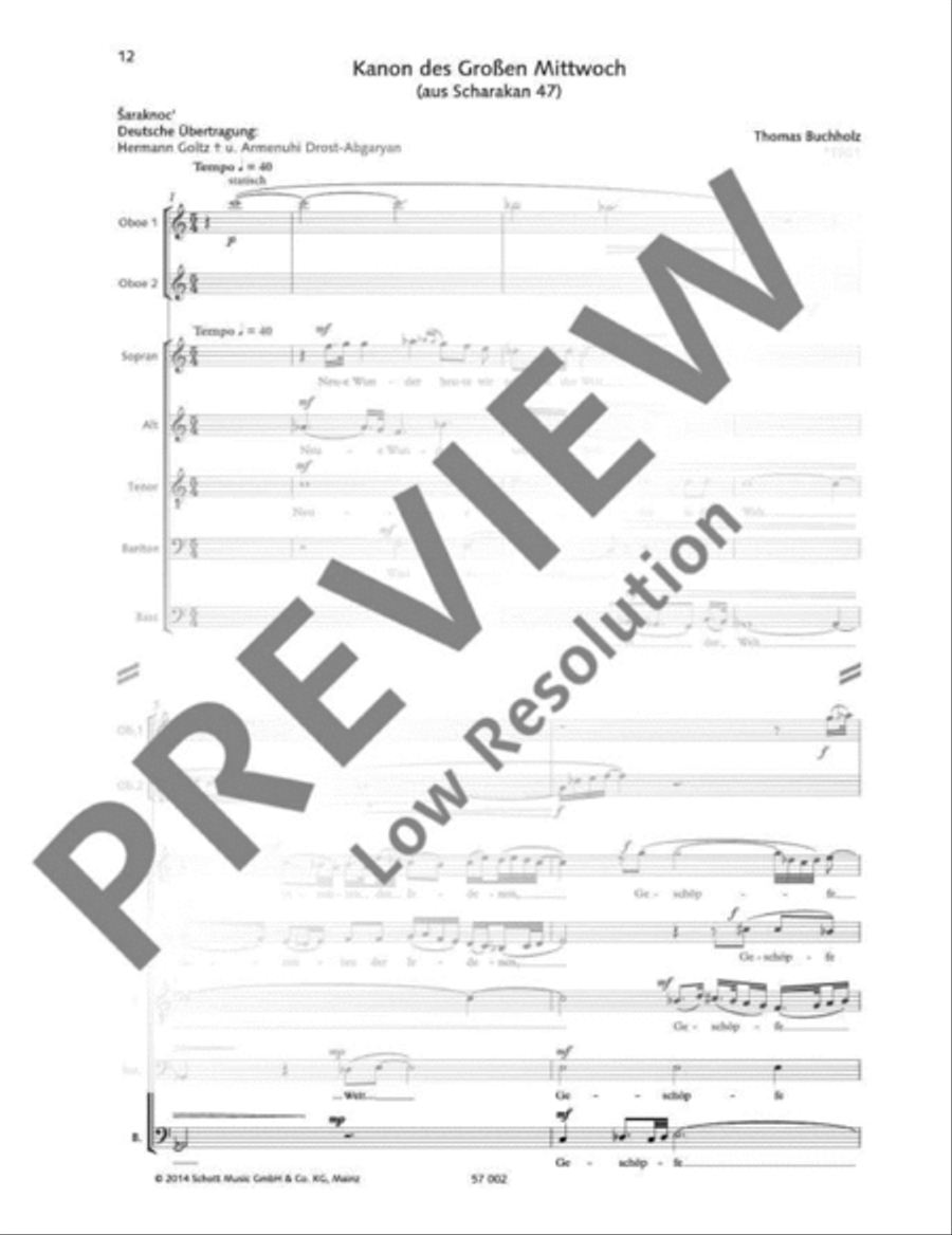 Armenische Hymnen SATBarB scores gallery preview page 13