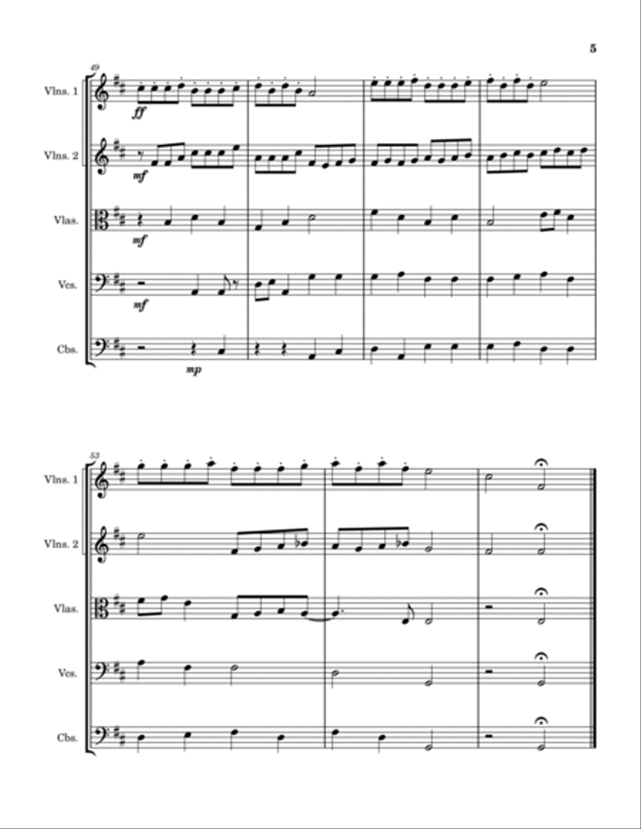 Joyful Reminiscence String Orchestra scores gallery preview page 5