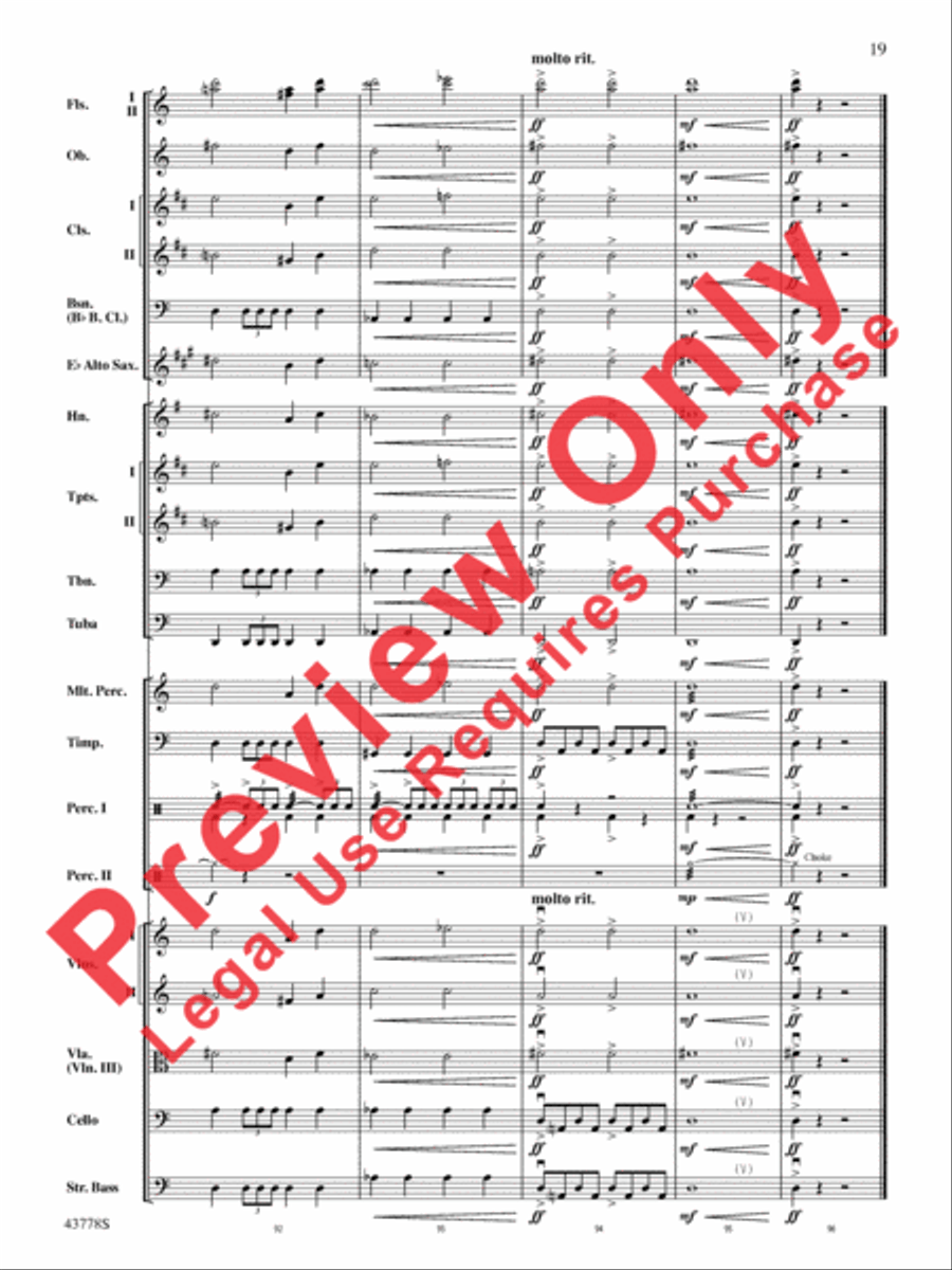 Godzilla Full Orchestra scores gallery preview page 39