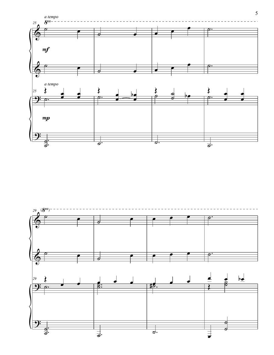 Thank You, Lord (for Saving My Soul) 1 Piano, 4-Hands scores gallery preview page 5